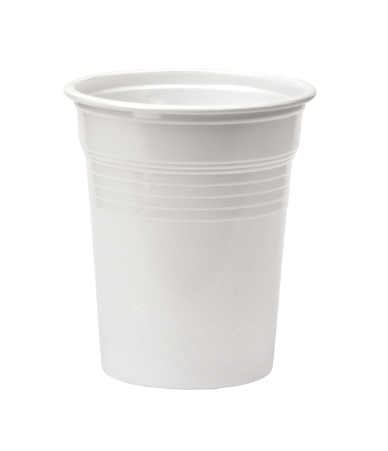 VASO 100 BLANCO  REUTILIZABLE