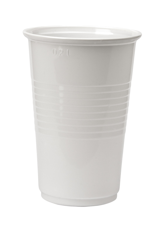 VASO 220 BLANCO  REUTILIZABLE