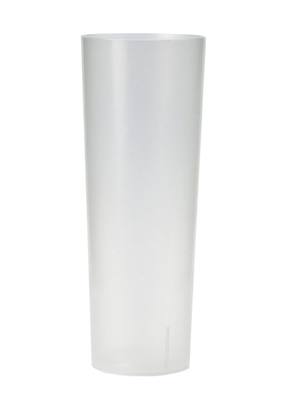 VASO TUBO 300 PP REUTILIZABLE
